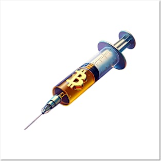 Bitcoin syringe, without prescription Posters and Art